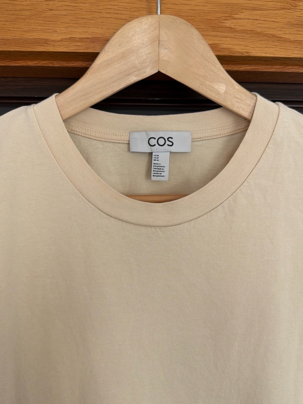 COS Butter Yellow Crew Neck Short Sleeve Tee - Picture 4 of 5